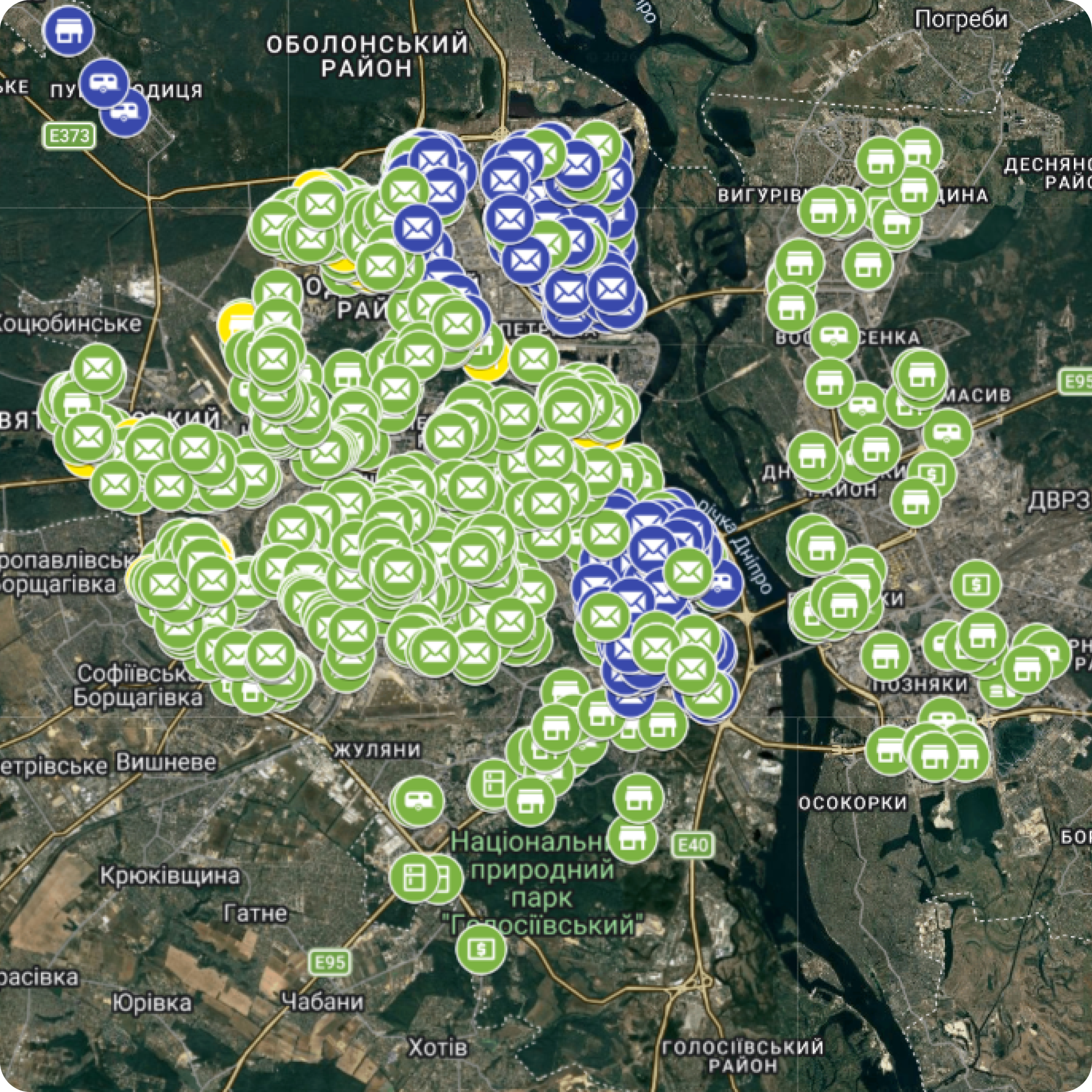 Карта локацій